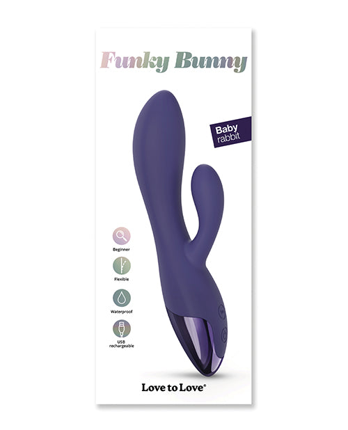 Lovely Planet Love to Love Funky Bunny Small Rabbit - Midnight Indigo Vibrators