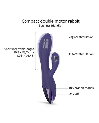 Lovely Planet Love to Love Funky Bunny Small Rabbit - Midnight Indigo Vibrators