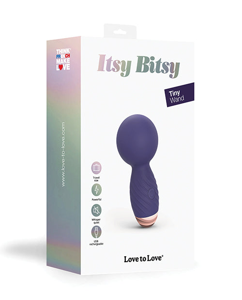 Lovely Planet Love to Love Itsy Bitsy Mini Wand - Midnight Indigo Vibrators