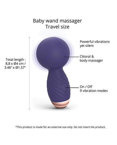 Lovely Planet Love to Love Itsy Bitsy Mini Wand - Midnight Indigo Vibrators