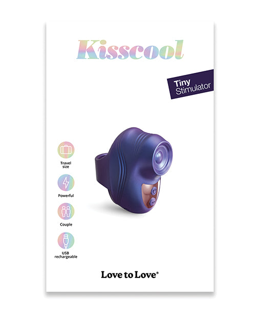 Lovely Planet Love to Love Kisscool Tapping Finger Vibe - Midnight Indigo Vibrators