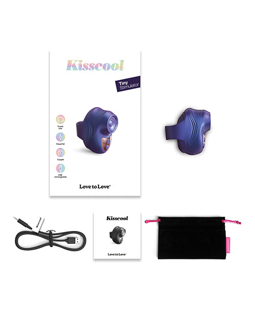 Lovely Planet Love to Love Kisscool Tapping Finger Vibe - Midnight Indigo Vibrators