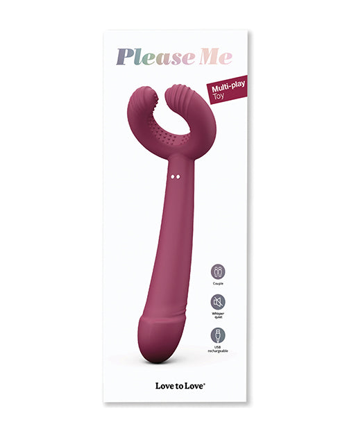 Lovely Planet Love to Love Please Me Multi-Play Vibrator - Plum Star Vibrators