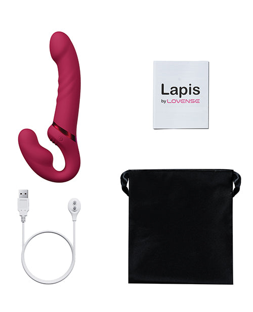 Lovense Lovense Lapis Vibrating Strapless Strap On - Pink Dildos