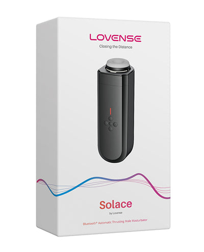 Lovense Lovense Solace Thrusting Masturbator - Black Penis Toys