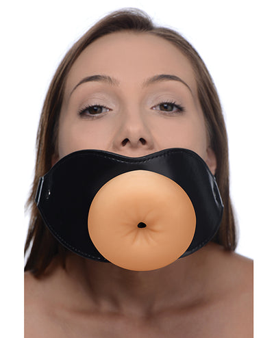 Master Series Master Series Ass Face Mouth Gag - Light/Black Kink & BDSM