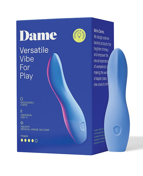 Mating Components LLCDba Dame P Dame Dip 2.0 Versatile Vibe - Periwinkle Vibrators
