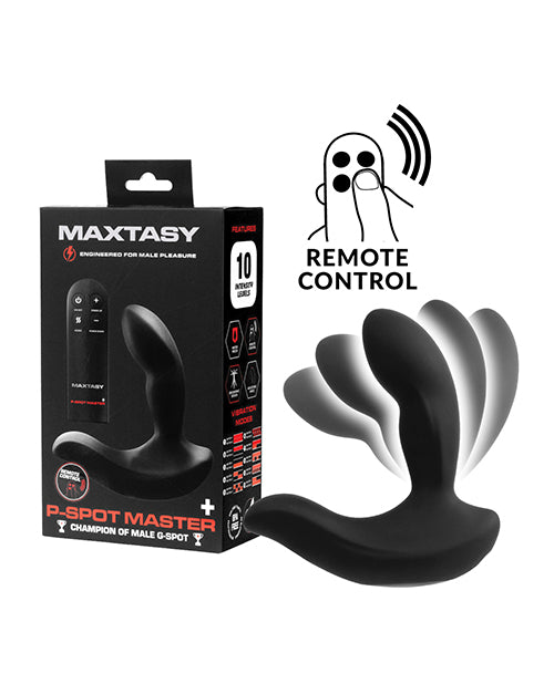 Maxtasy Maxtasy P-Spot Master with Remote Control - Black Anal Toys