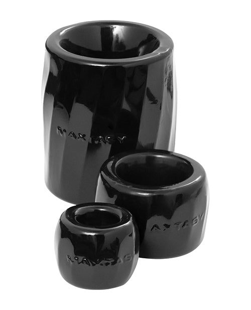 Maxtasy Maxtasy Performance Rings - Black Set of 3 Penis Toys