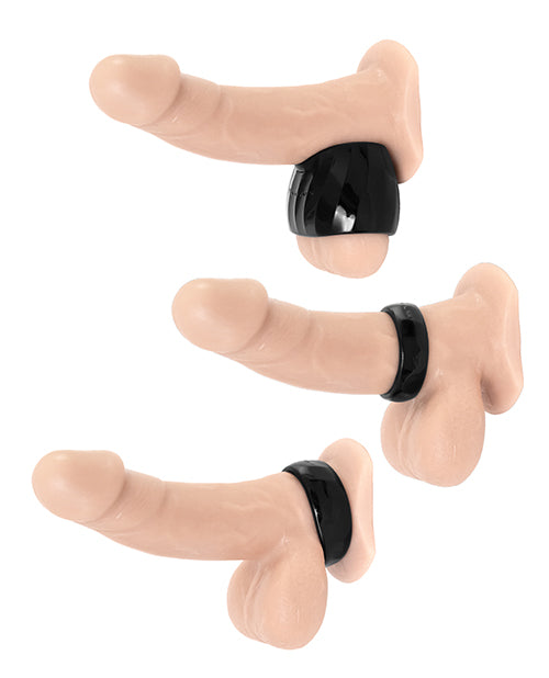 Maxtasy Maxtasy Performance Rings - Black Set of 3 Penis Toys