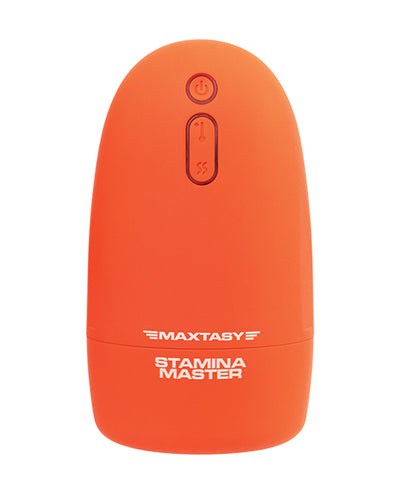 Maxtasy Maxtasy Stamina Master Heat up & Vibrating Stroker - Orange Penis Toys