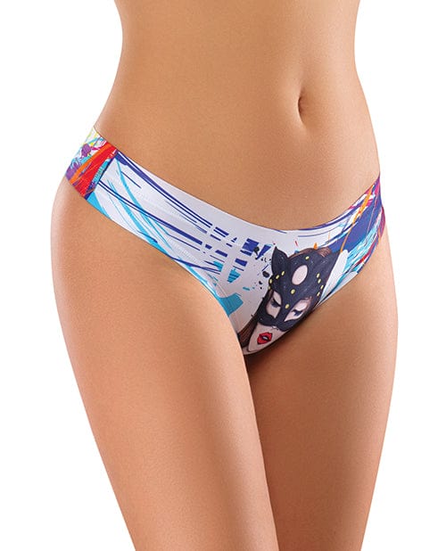 Mememe Usa LLC Mememe Cabal Freya Printed Thong Large Lingerie &amp; Costumes