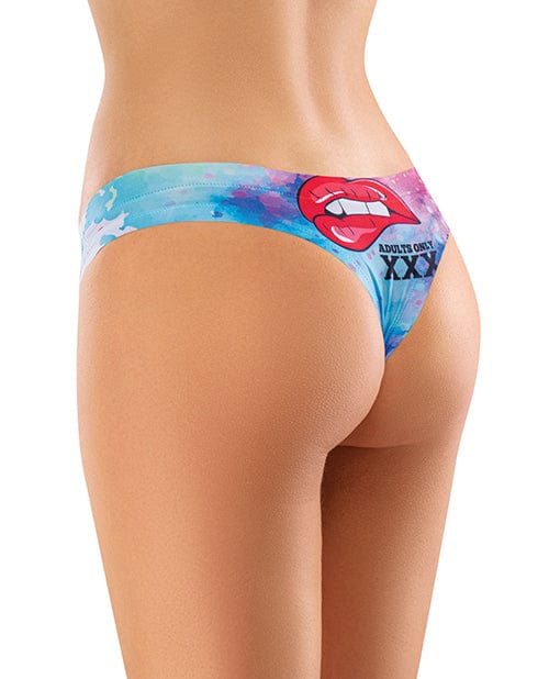 Mememe Usa LLC Mememe Cabal Jade Printed Thong Lingerie &amp; Costumes