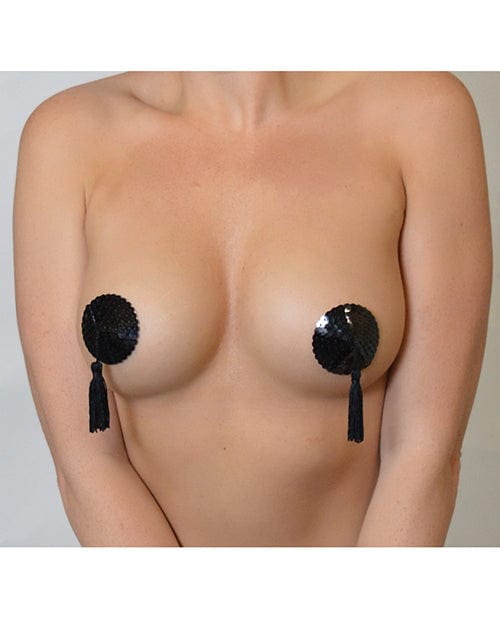 Minor Creations Minor Creations Sequin Pasties W/tassel Black Lingerie &amp; Costumes