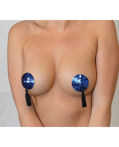 Minor Creations Minor Creations Sequin Pasties W/tassel Royal Lingerie & Costumes