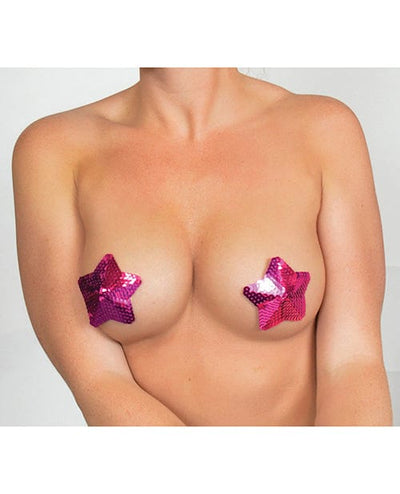 Minor Creations Minor Creations Sequin Star Pasties Fuchsia Lingerie & Costumes