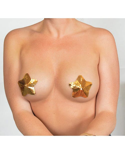 Minor Creations Minor Creations Sequin Star Pasties Gold Lingerie & Costumes