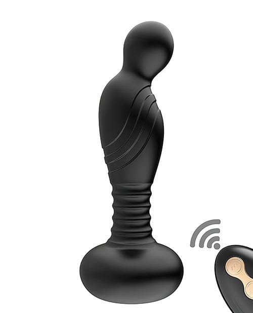 Nasstoys Ass-sation Remote Vibrating P Spot Plug - Black Anal Toys