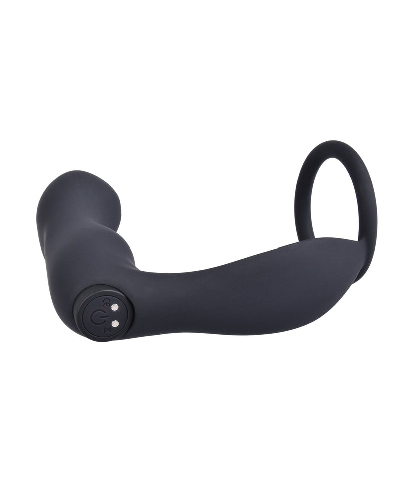 Ass-station Contoured Anal Plug with Remote - Black OrchidToys.com Ass-station Contoured Anal Plug with Remote - Black OrchidToys.com