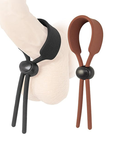 Nasstoys Cock Loops Adjustable Cock Ties - Brown/black Penis Toys