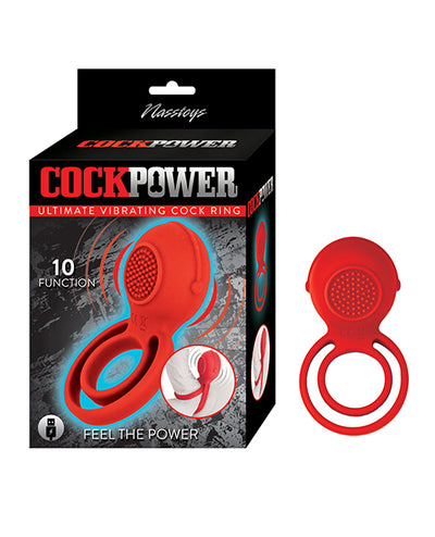 Nasstoys Cockpower Ultimate Vibrating Cock Ring Red Penis Toys