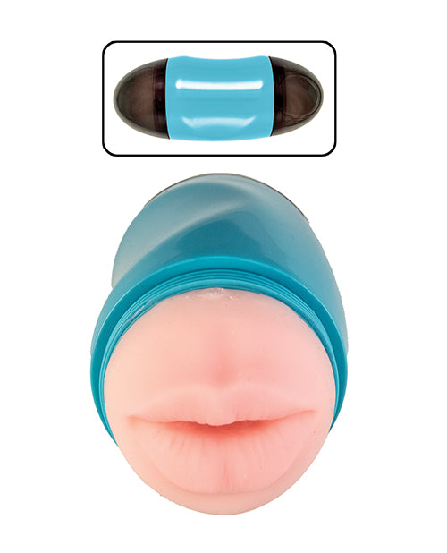 Nasstoys Delite Two Ways Mouth &amp; Ass Masturbator - White Penis Toys