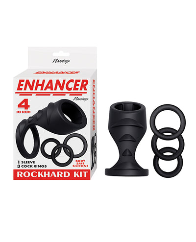 Nasstoys Enhancer Rockhard 4 In One Kit - Black Penis Toys