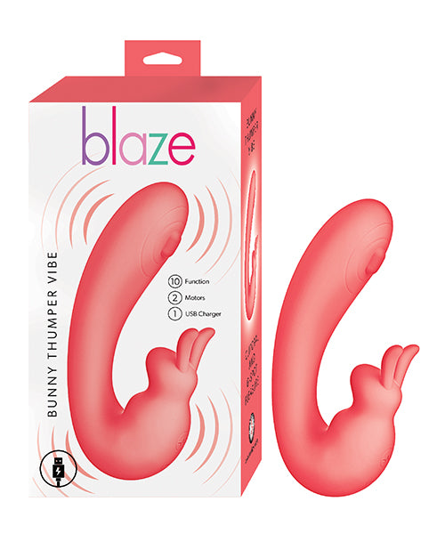 Nasstoys Blaze Bunny Thumper Vibe - Coral Vibrators