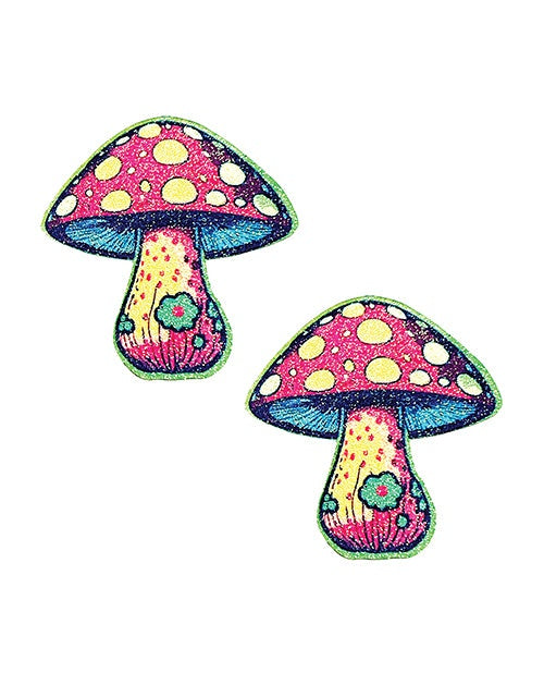 Neva Nude Neva Nude Glitter Shroom Pasties - Red Multi O/ Lingerie &amp; Costumes