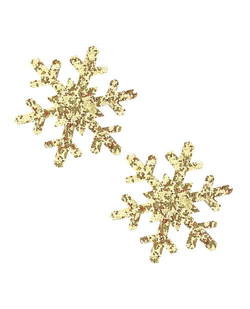 Neva Nude Neva Nude Glitter Snowflake Pasties - O/s Gold Lingerie &amp; Costumes