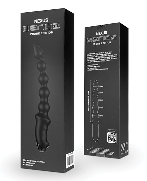 Nexus Nexus Bendz Bendable Vibrating Probe - Black Anal Toys