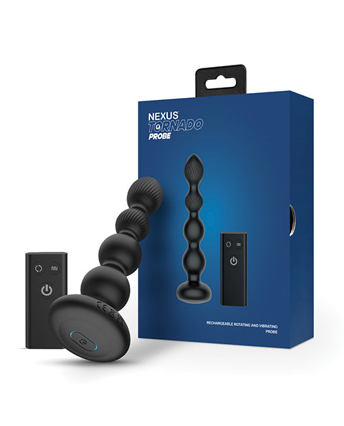 Nexus Nexus Torpedo Probe Rotating &amp; Vibrating Butt Plug - Black Anal Toys