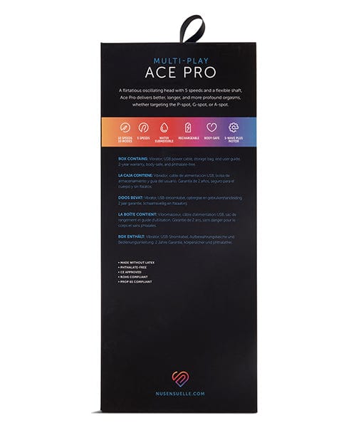 Novel Creations Usa INC Nu Sensuelle Ace Pro Prostate &amp; G Spot Vibe Anal Toys