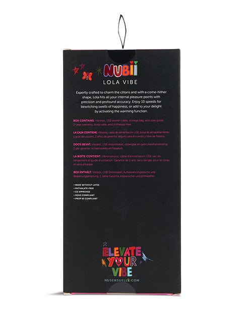 Novel Creations Usa INC Nu Sensuelle Lola Nubii Flexible Warming Vibe Vibrators