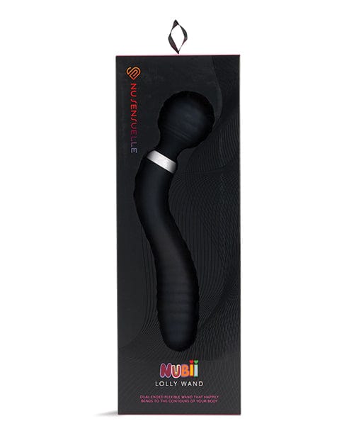 Novel Creations Usa INC Nu Sensuelle Lolly Double-ended Flexible Nubii Wand Black Vibrators