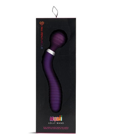 Novel Creations Usa INC Nu Sensuelle Lolly Double-ended Flexible Nubii Wand Purple Vibrators