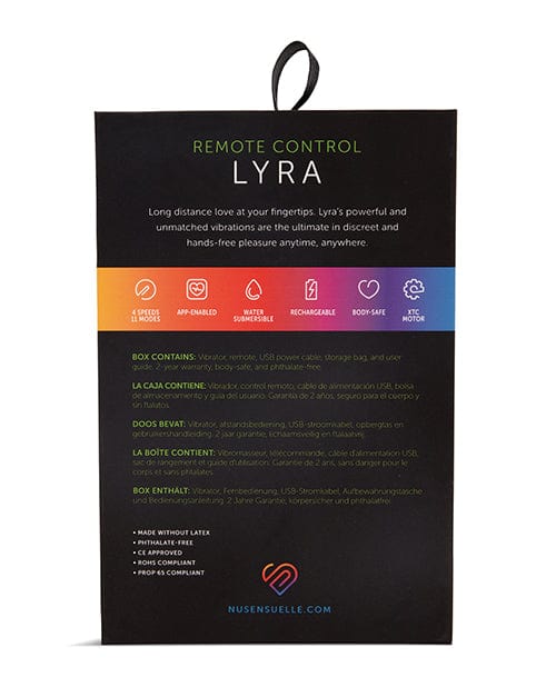 Novel Creations Usa INC Nu Sensuelle Lyra Remote & App Enabled Panty Vibe Vibrators