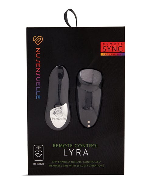 Novel Creations Usa INC Nu Sensuelle Lyra Remote &amp; App Enabled Panty Vibe Black Vibrators