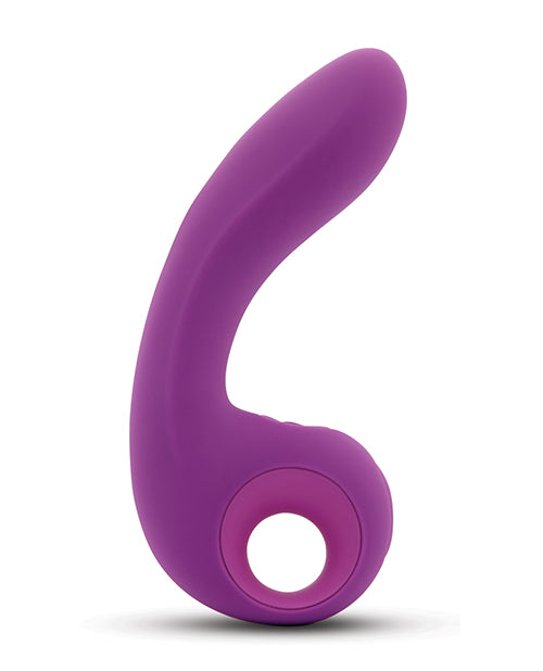 Novel Creations Usa INC Nu Sensuelle Raine Nubii Tapping Vibe w/Turbo Boost & Warming - Purple Vibrators