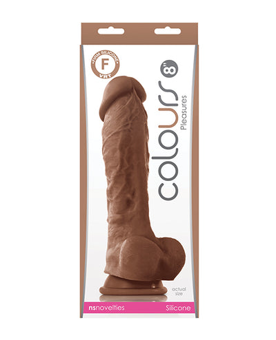 NS Novelties Colours Pleasures 8" Dildo Brown Dildos