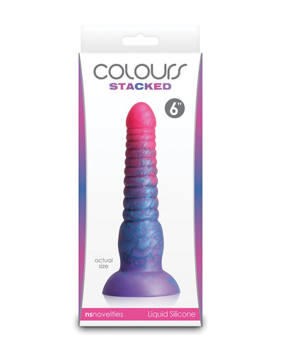 Ns Novelties INC Colors Stacked 6" Dildo Pink/Blue Dildos