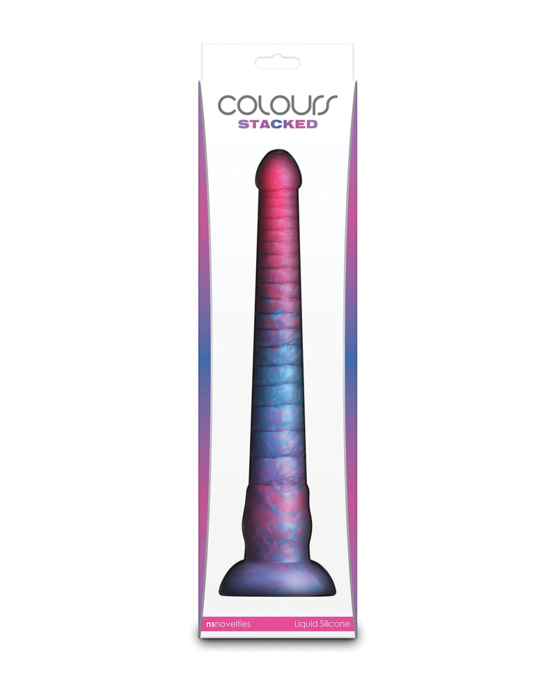 Ns Novelties INC Colours Stacked 12" Dildo - Pink/Blue Dildos