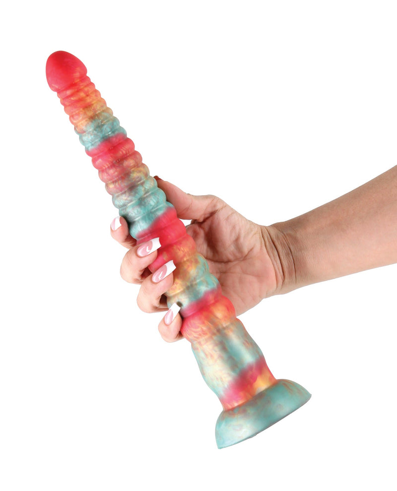 Ns Novelties INC Colours Stacked 12" Dildo - Red/Gold Dildos