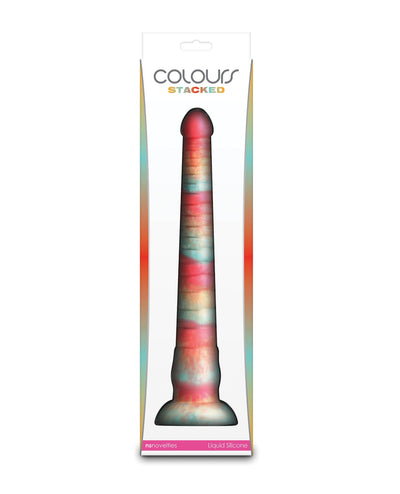 Ns Novelties INC Colours Stacked 12" Dildo - Red/Gold Dildos