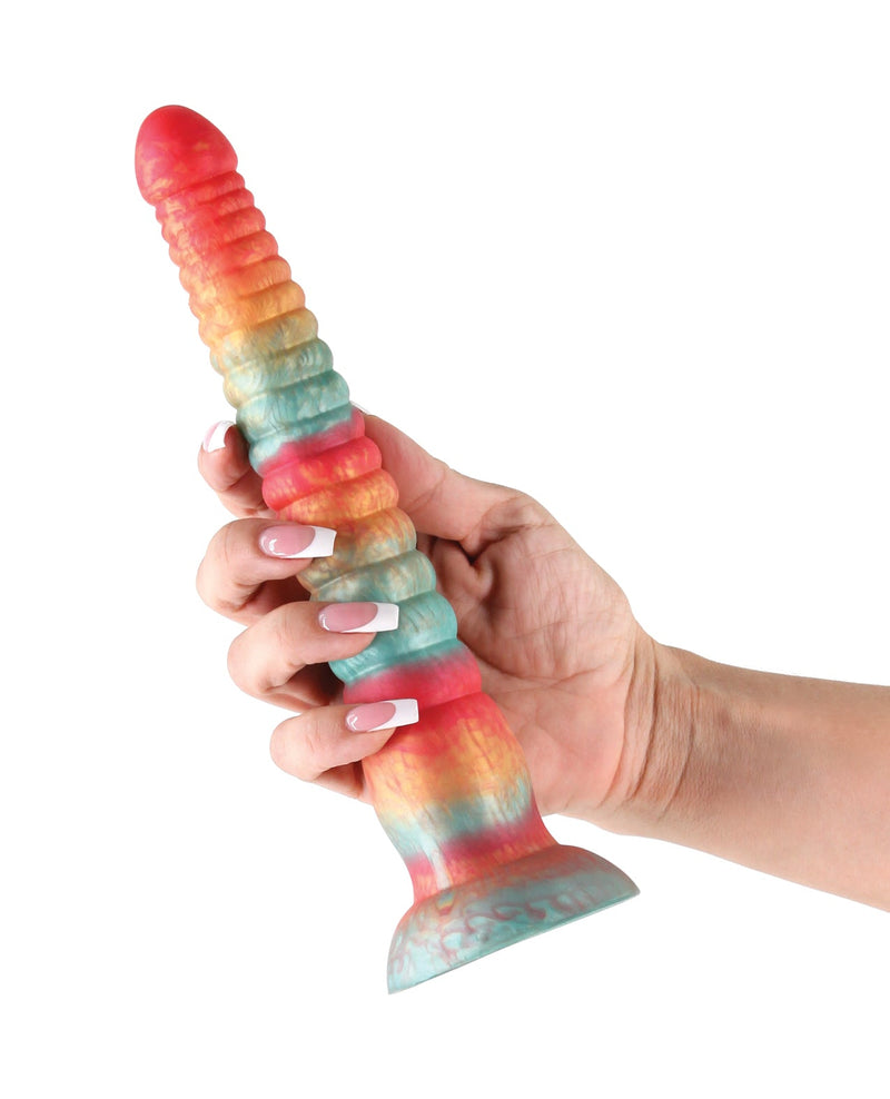 Ns Novelties INC Colours Stacked 9" Dildo - Red/Gold Dildos