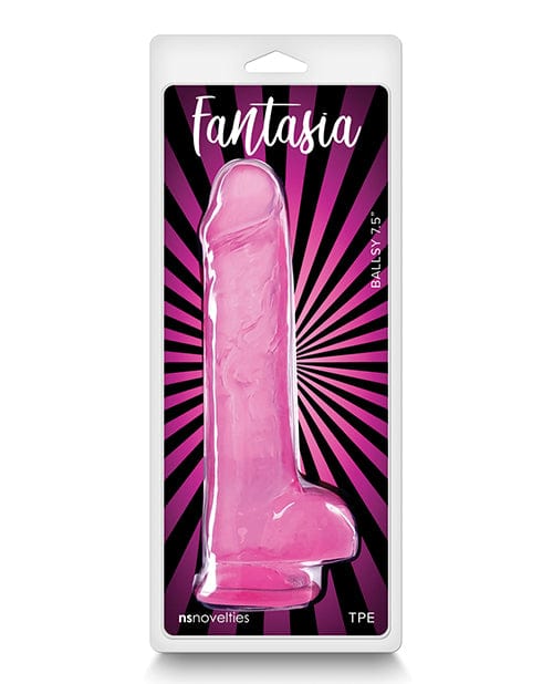 Ns Novelties INC Fantasia Ballsy 7.5" Dildo Pink Dildos