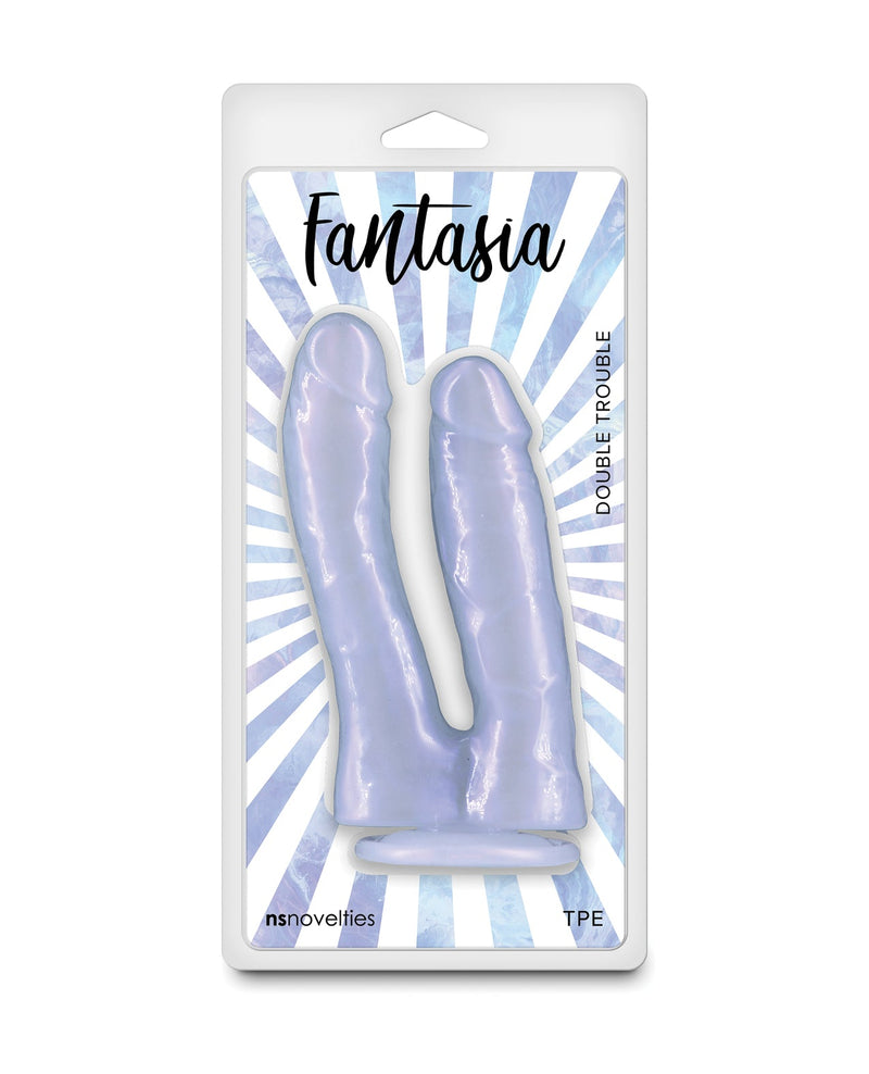 NS Novelties Fantasia Double Trouble Dildo - Azure No reviews $19 97 $19.97