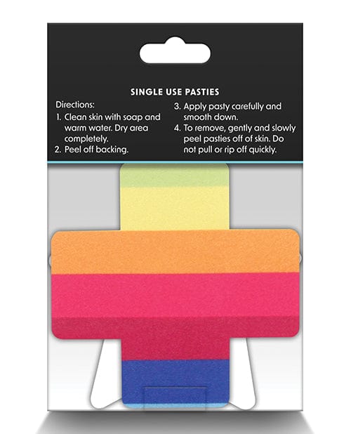 Ns Novelties INC Pretty Pasties Pride Cross &amp; Star Rainbow - 2 Pair Lingerie &amp; Costumes