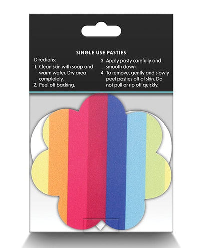 Ns Novelties INC Pretty Pasties Pride Heart & Flower Rainbow - 2 Pair Lingerie & Costumes