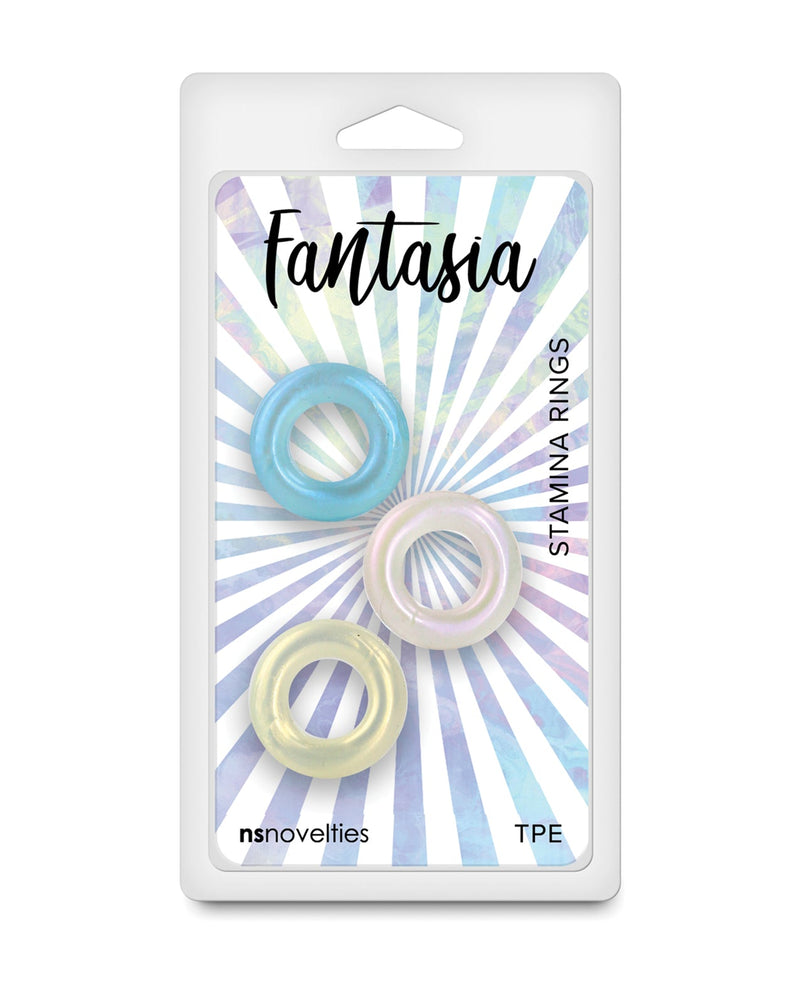 Ns Novelties INC Fantasia Stamina Cock Rings - Multi Color Penis Toys